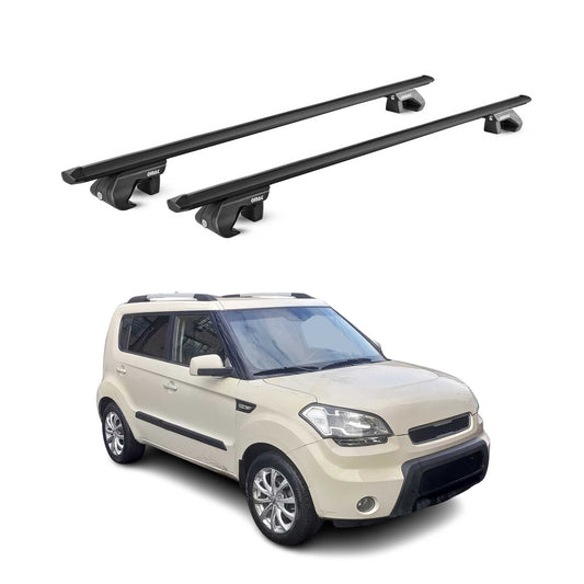 2009-2013 Kia Soul Roof Rack Cross Bars Black