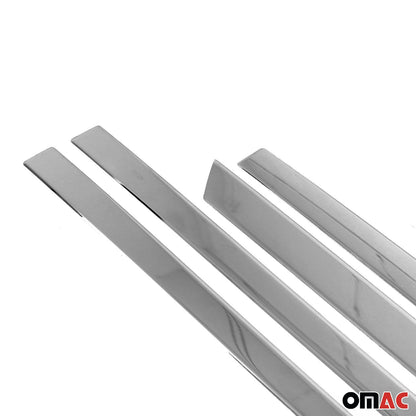 OMAC Side Door Molding Trim Skirt Garnish for Audi A7 2019-2024 Steel Silver 4 Pcs 1134131