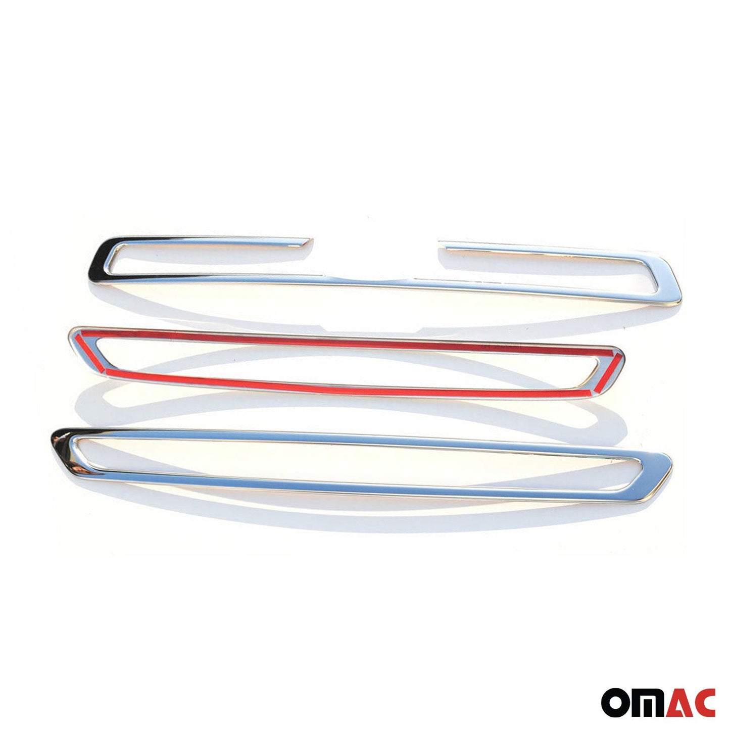 2015-2020 Ford Transit 150 250 350 Front Bumper Grill Trim Molding Stainless Steel 3Pcs