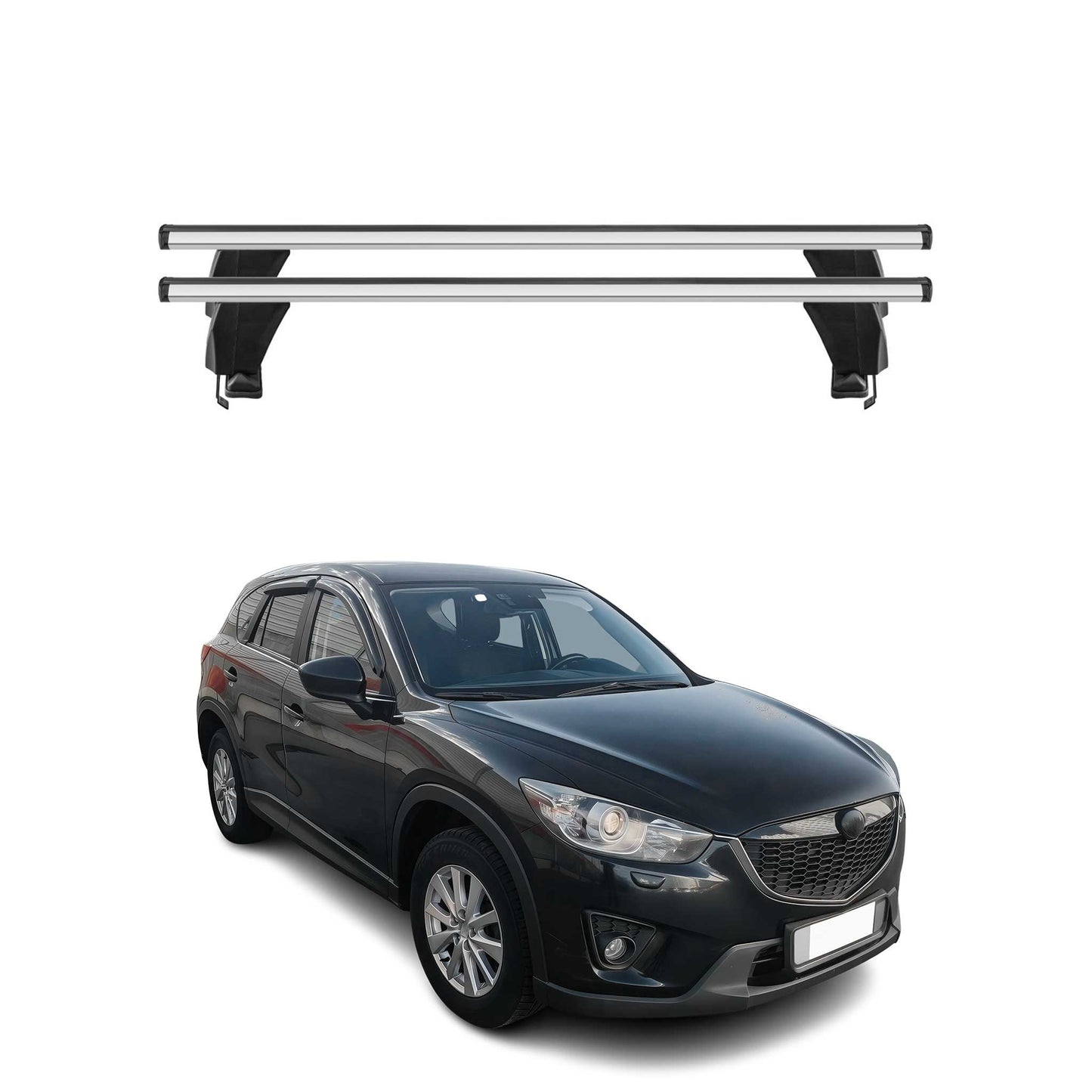 2013-2016 Mazda CX-5 Roof Rack Cross Bars Silver