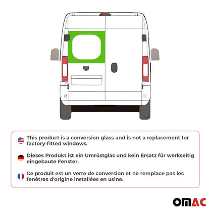 2014-2025 RAM ProMaster Window Glass Left Rear Barn Door
