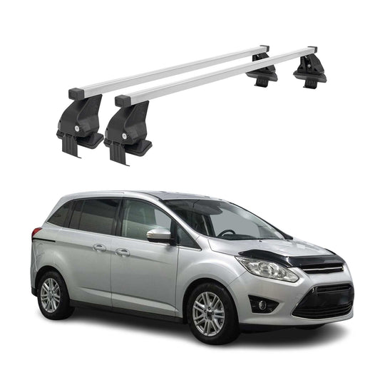 2013-2017 Ford C-Max Roof Rack Cross Bars Silver