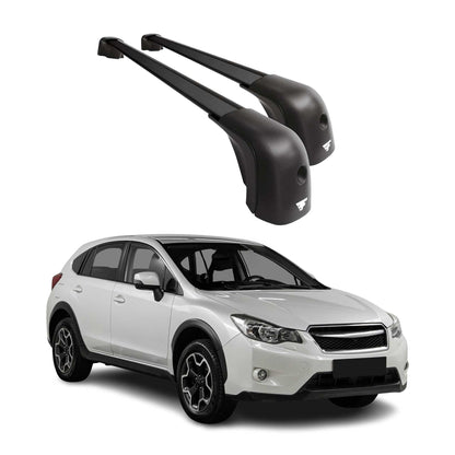 2013-2015 Subaru XV Crosstrek Roof Racks Cross Bars Black