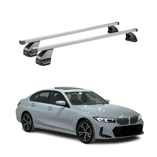2021-2025 BMW 3 Series G20 Sedan 2019-2025 / M3 G80 Roof Rack Cross Bars Silver