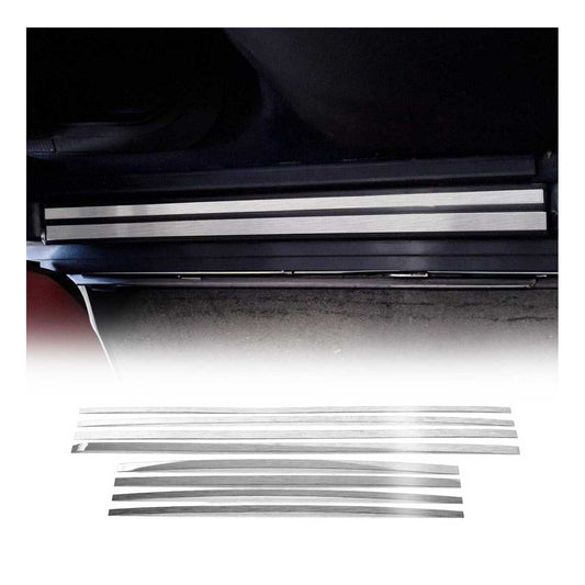 1988-1994 Mercedes E Class W124 Door Sill Scuff Plate Stainless Steel Brushed 8x