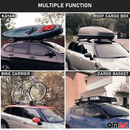 2022-2024 Audi Q4 e-tron Roof Rack Cross Bars Silver