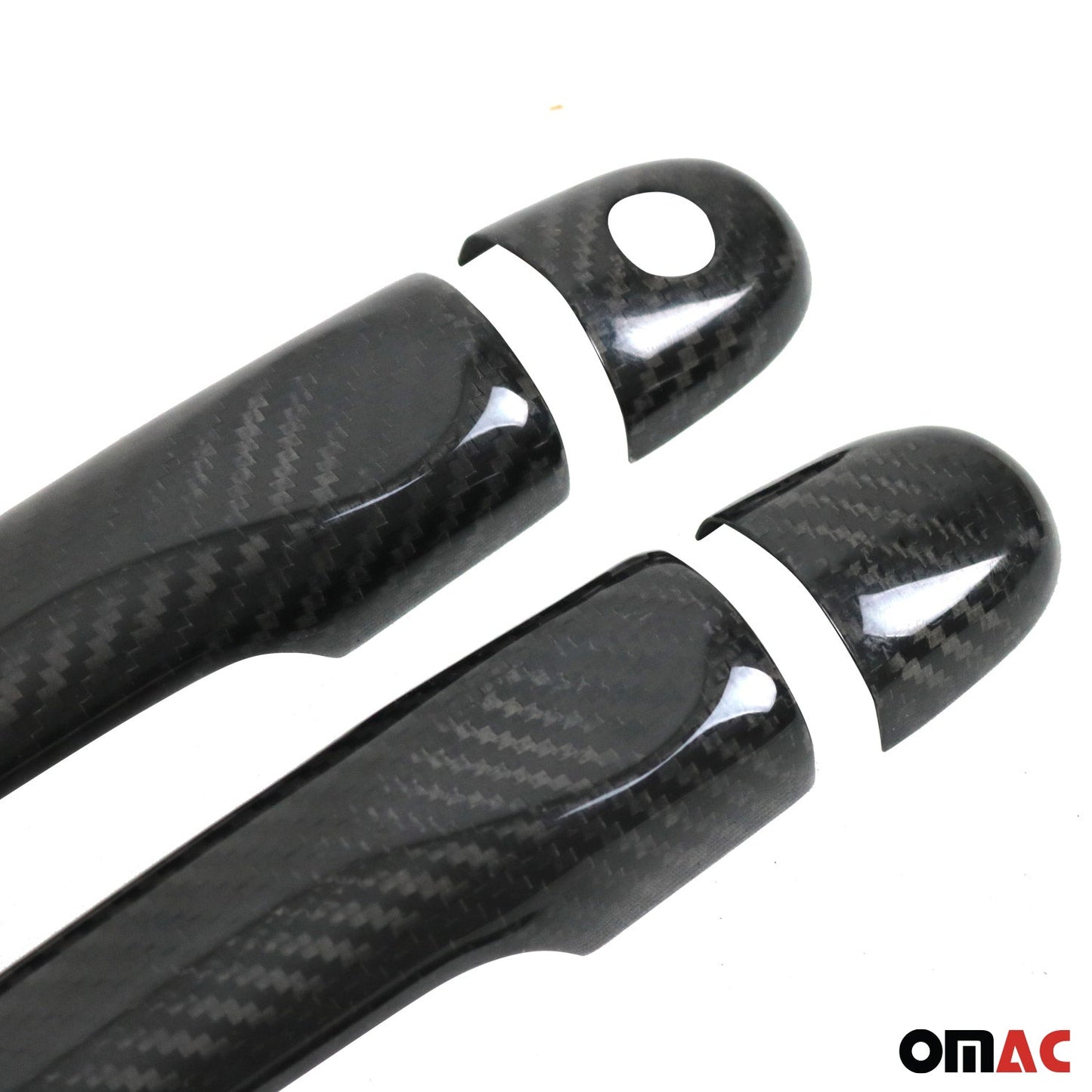 OMAC Door Handle Cover Protector for Renault Clio 2012-2018 Carbon Fiber Black 6 Pcs 6116041C