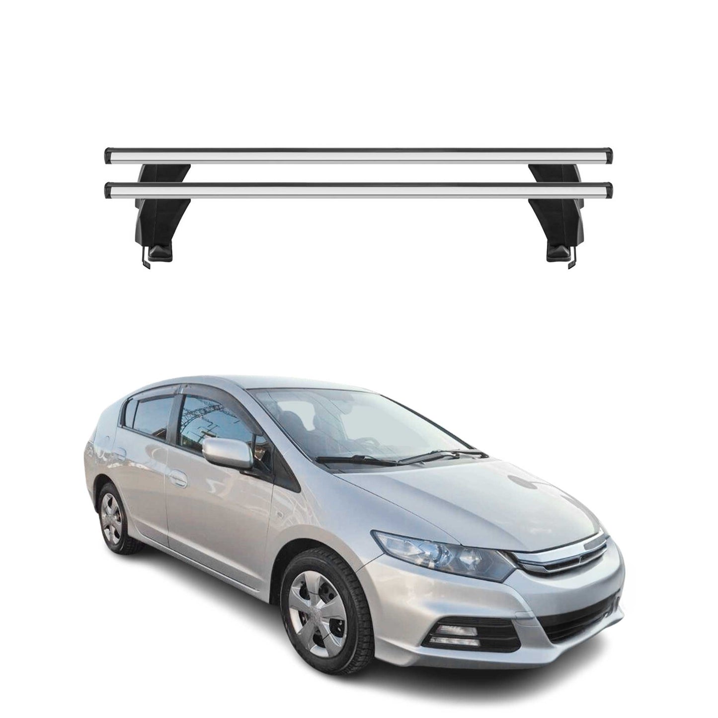 2010-2014 Honda Insight Roof Rack Cross Bars Silver