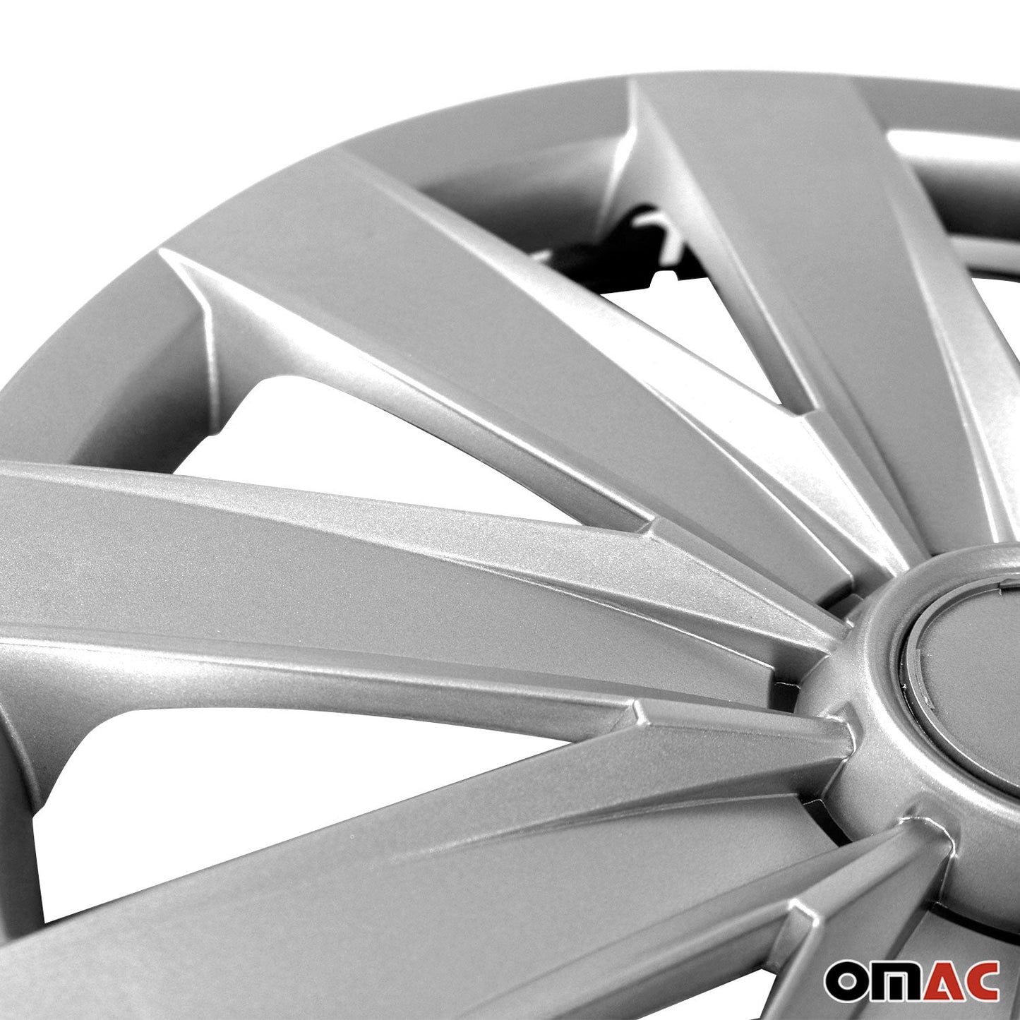 OMAC 16" Wheel Covers Hubcaps 4Pcs for Subaru Impreza Silver Gray Gloss U015836