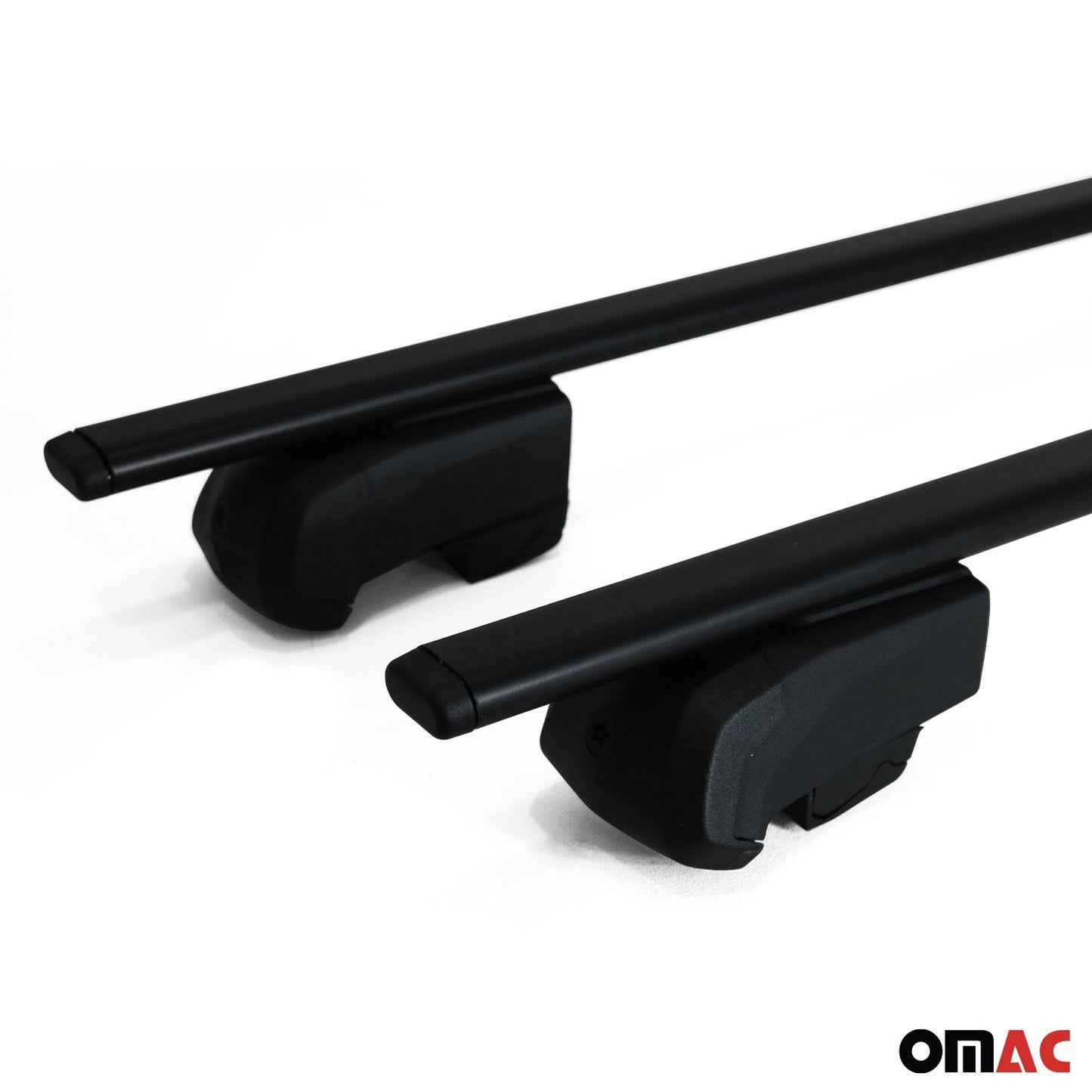 OMAC Roof Racks Luggage Carrier Cross Bars Iron for Lincoln Nautilus 2024 Black 2Pcs G003056