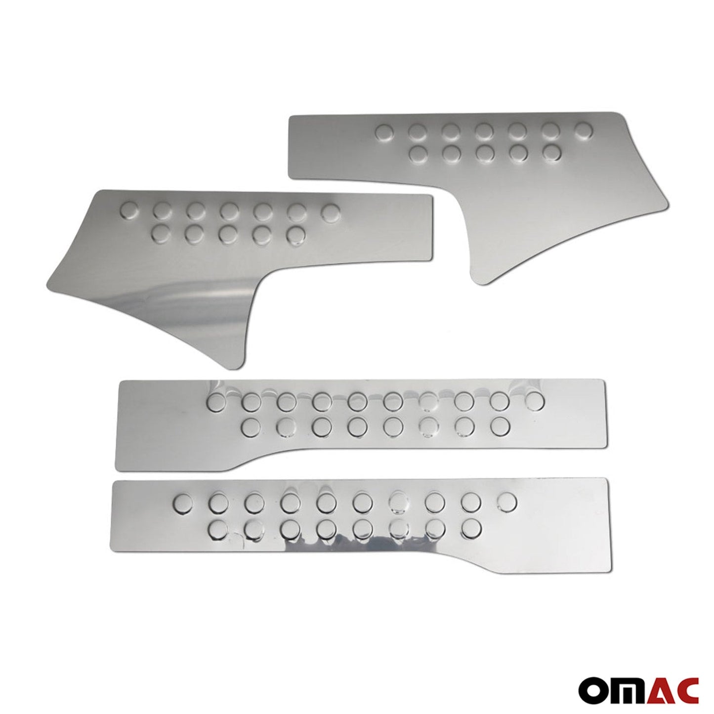 OMAC Door Sill Scuff Plate Scratch Protector for Citroen Berlingo 2008-2019 Steel 4x 5723094N