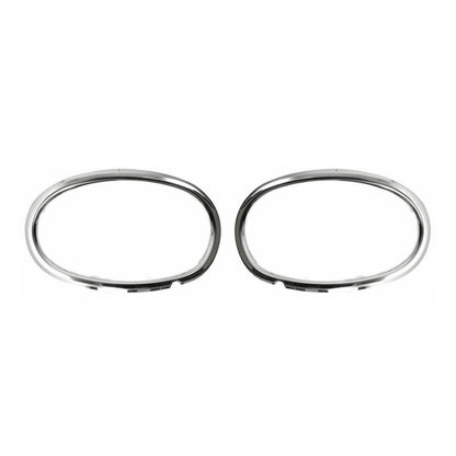 OMAC Fog Light Lamp Bezel Cover for Mercedes Sprinter W906 2010-2018 Steel Silver 2x 4724103