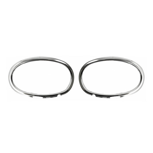 OMAC Fog Light Lamp Bezel Cover for Mercedes Sprinter W906 2010-2018 Steel Silver 2x 4724103