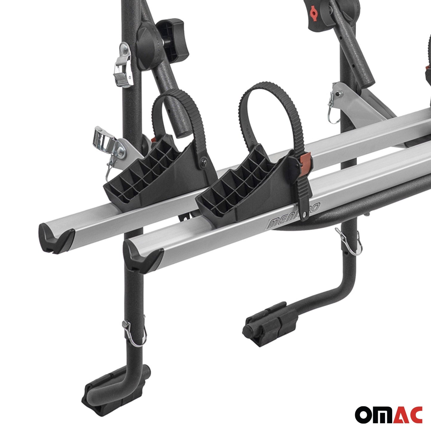 OMAC Alu 2 Bike Rack Carrier Hitch Mount for Infiniti Q70 2014-2019 Black Gray A054206