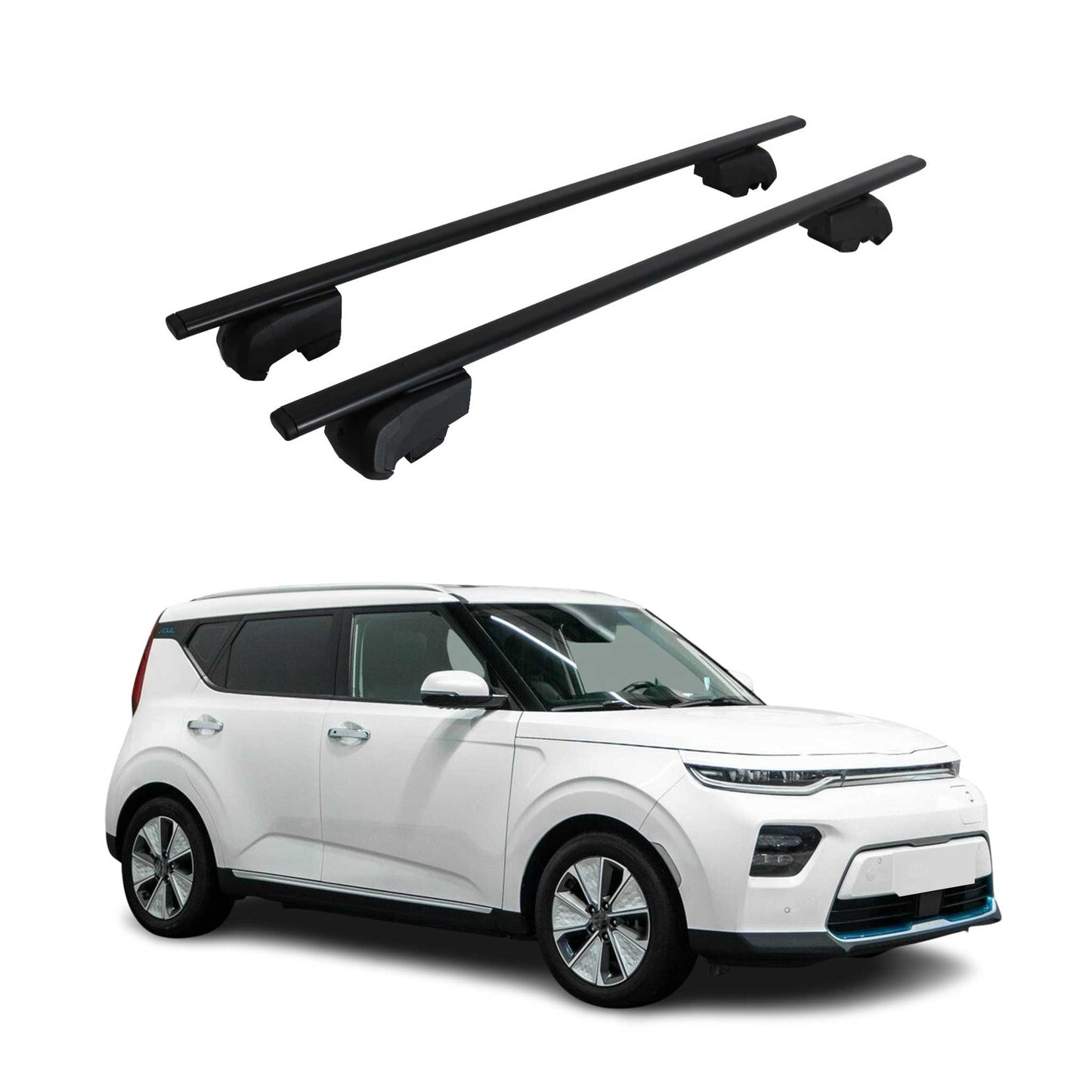 2020-2023 Kia Soul EV Roof Rack Cross Bars Black
