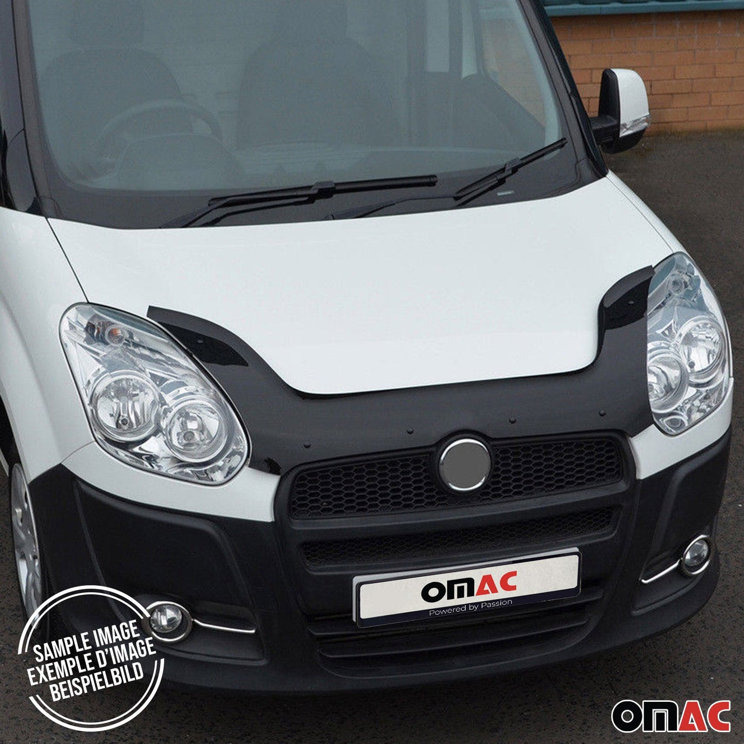 2014-2019 Toyota Land Cruiser Prado J150 Front Bug Shield Hood Deflector Black