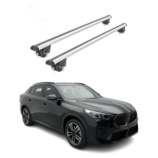 2023-2025 BMW X2 U10 Roof Rack Cross Bars Luggage 220 Lbs Gray 2 Pcs