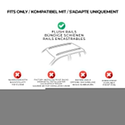 2020-2025 Mazda CX-30 Roof Rack Cross Bars Luggage Carrier Alu Silver 2x