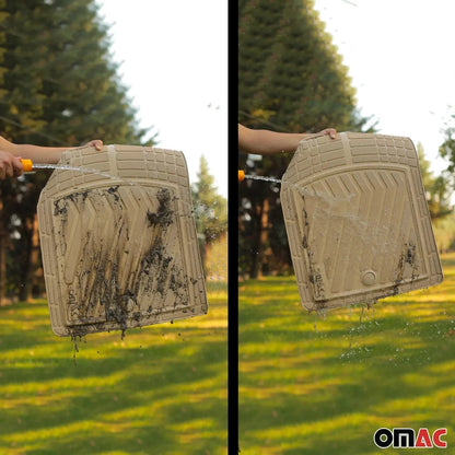 2006-2013 Mercedes R Class W251 Semi-Custom fit Floor Mats Liner TPE Beige 6Pcs