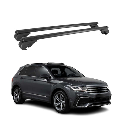 2018-2024 VW Tiguan Roof Rack Cross Bars Black