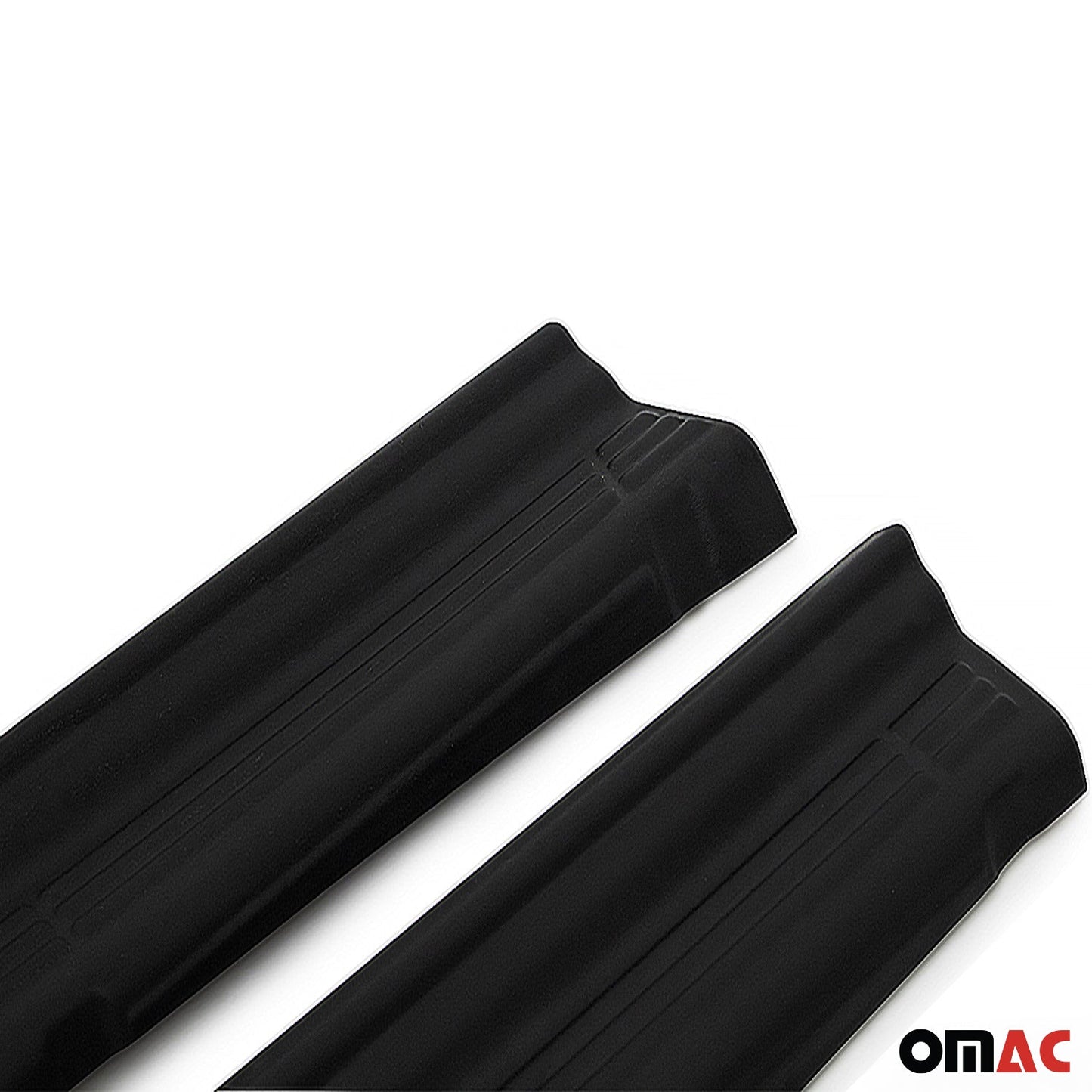 OMAC Door Sill Scuff Plate Scratch Protector for RAM ProMaster 2014-2024 Black 2 Pcs 2523092PT