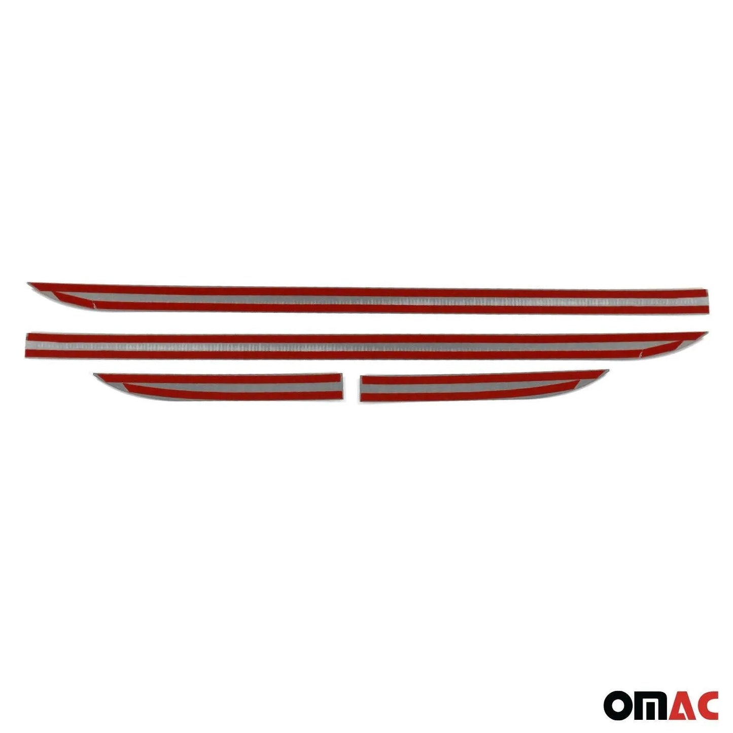 2014-2019 Ford Transit Connect Side Door Molding Trim Stainless Steel Silver 4x