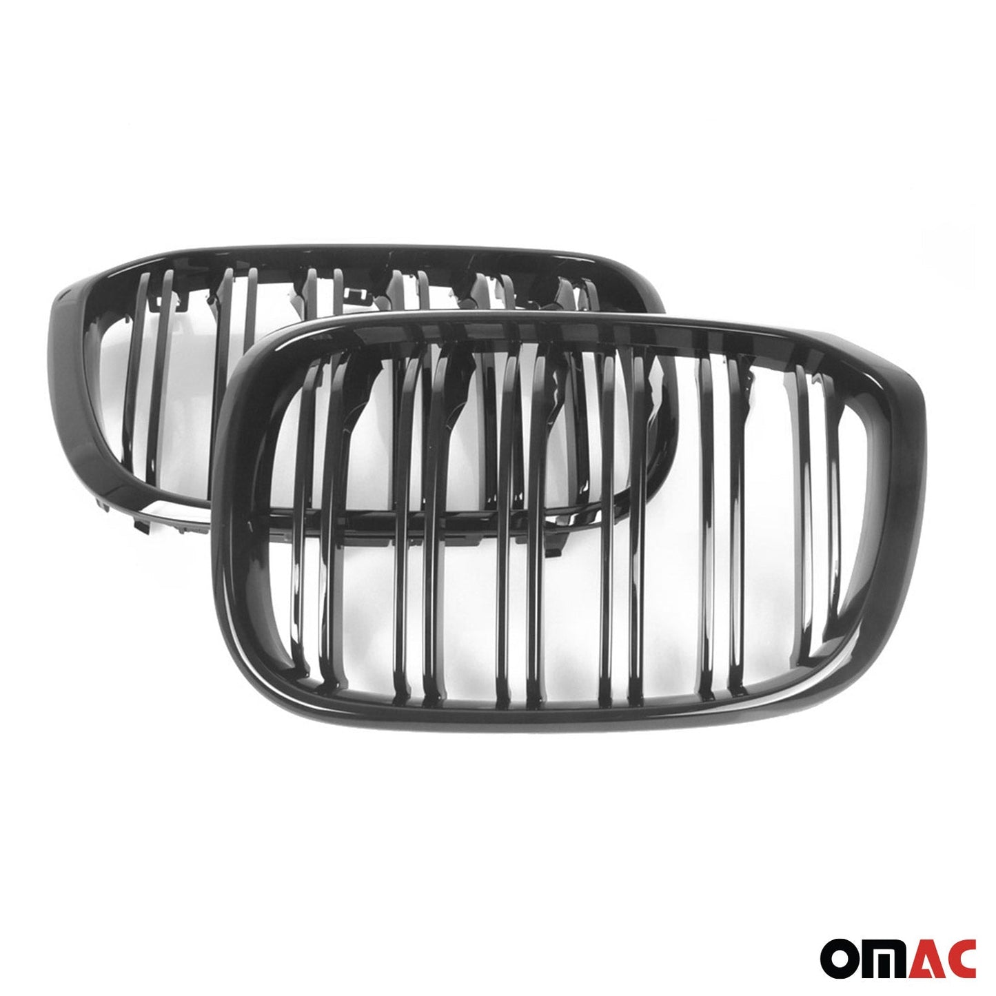 OMAC For BMW X3 G01 X4 G02 2018-2021 PRE-FL Front Kidney Grille M Style Gloss Black 1230P081MPB