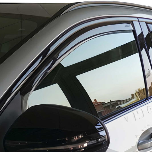 2015-2019 Mercedes GLA Class X156 Window Visor Vent Rain Deflector 2Pcs Smoke