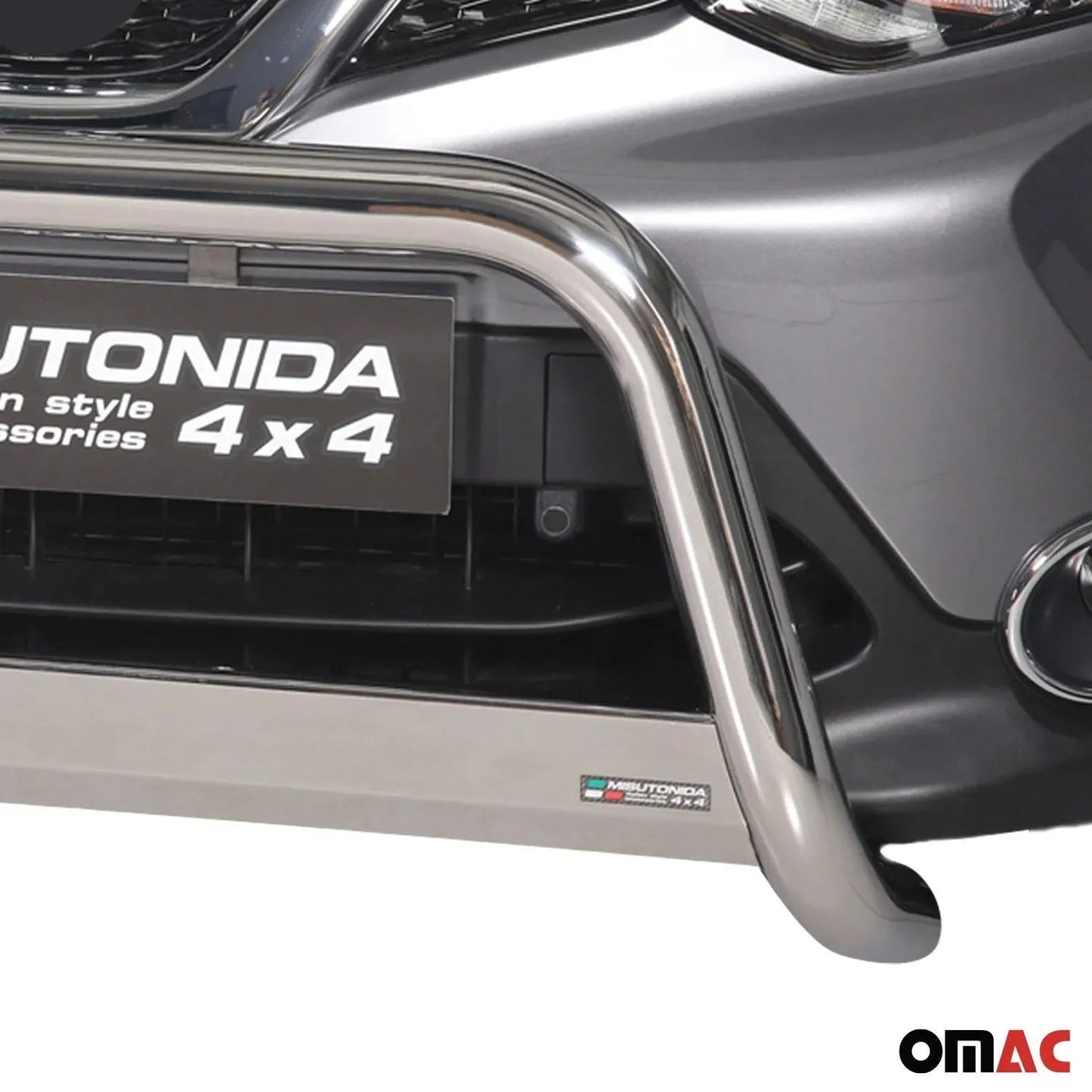 2017-2022 Nissan Rogue Sport Bull Bar Push Front Bumper Grille Stainless Steel Silver