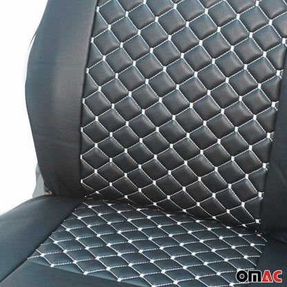2006-2018 Mercedes Sprinter W906 Leather Custom fit Seat Cover Black White