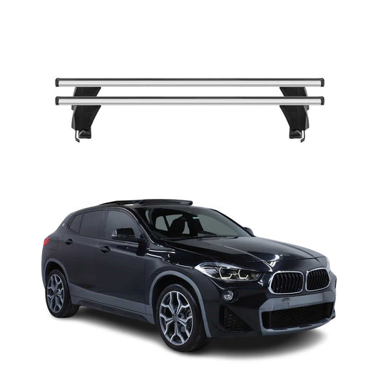 2018-2023 BMW X2 F39 Roof Rack Cross Bars Silver