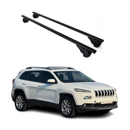 2014-2023 Jeep Cherokee Roof Rack Cross Bars Black