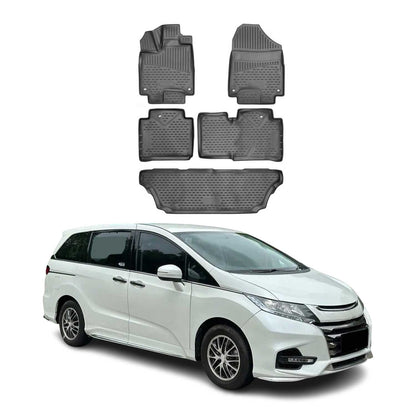 2018-2026 Honda Odyssey Floor Mats Liners Full Set All Weather Black
