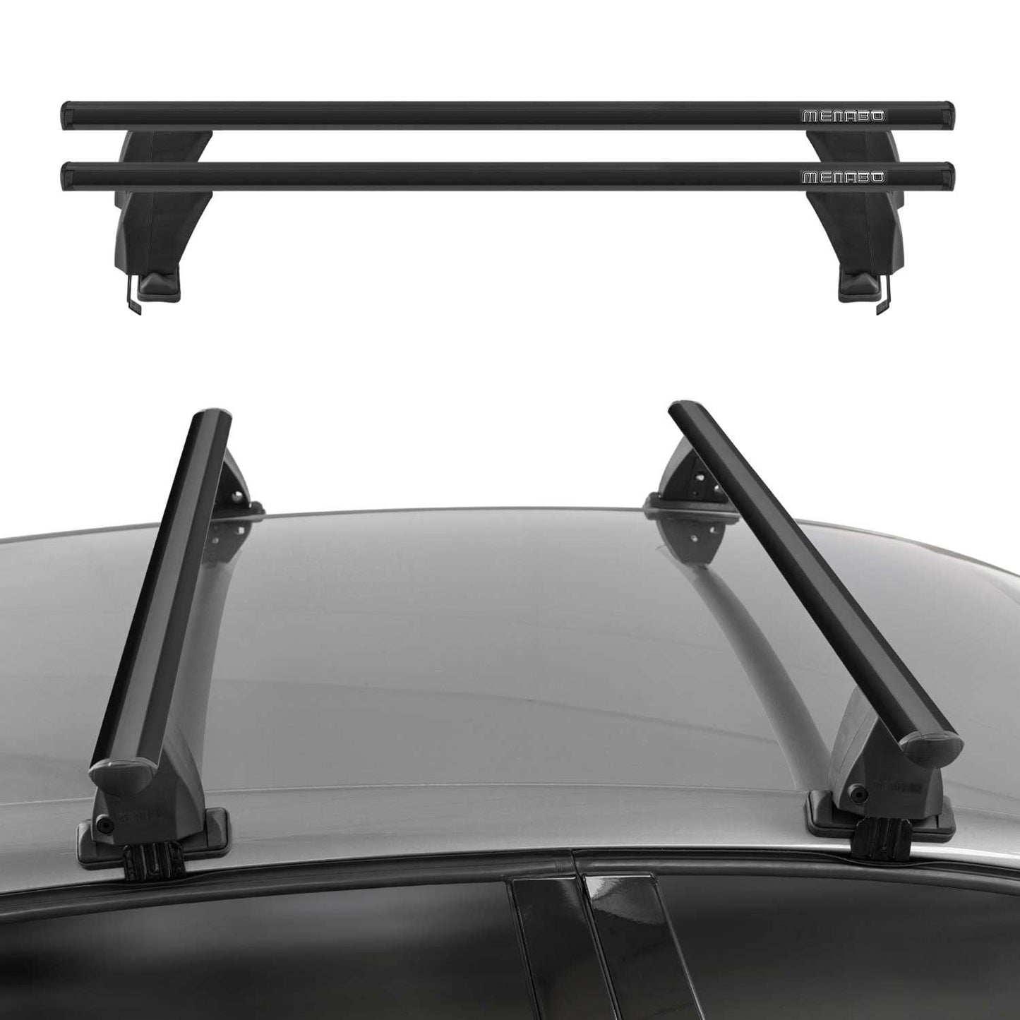 2016-2018 Lincoln MKX Roof Rack Cross Bars Black