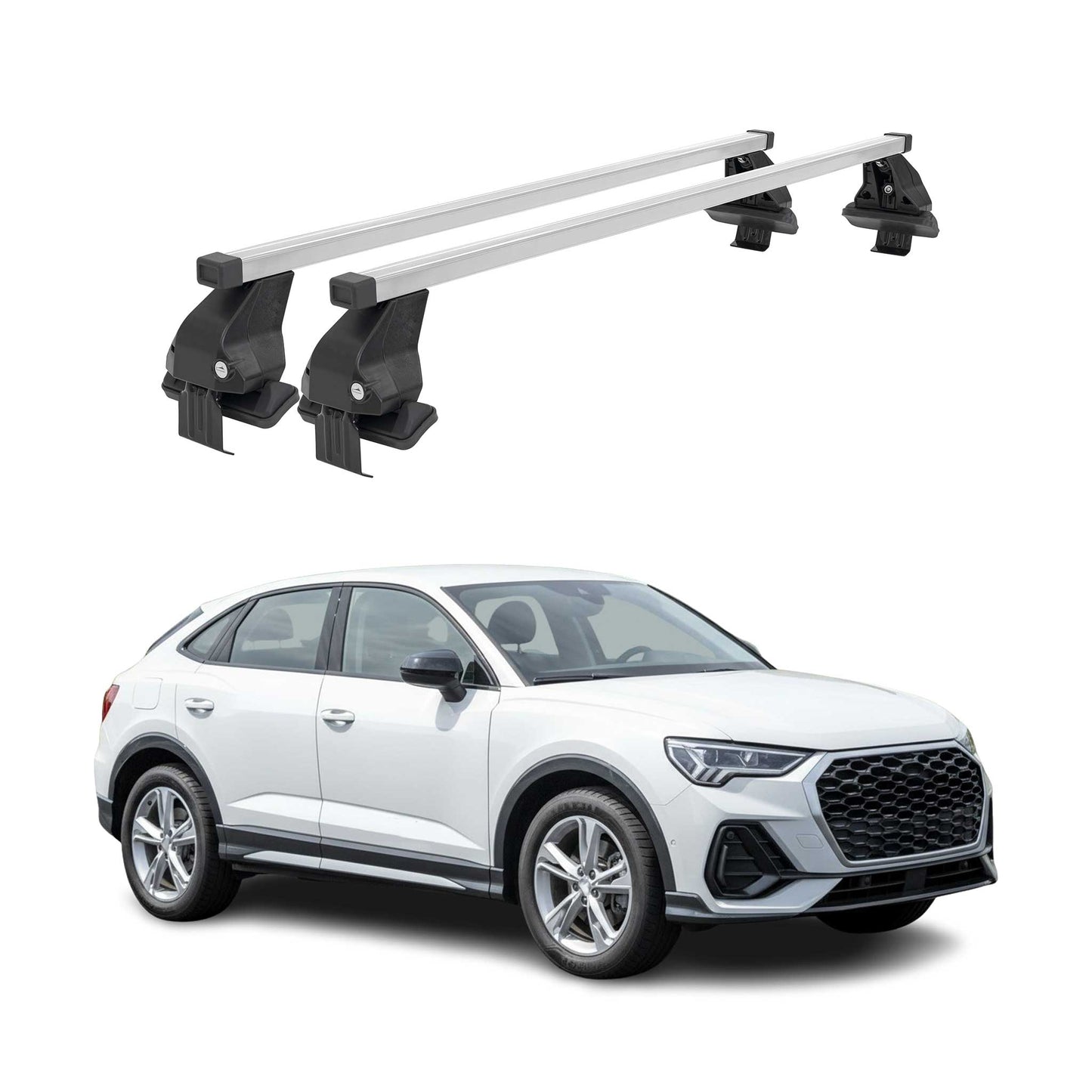 2020-2025 Audi Q3 Roof Rack Cross Bars Silver