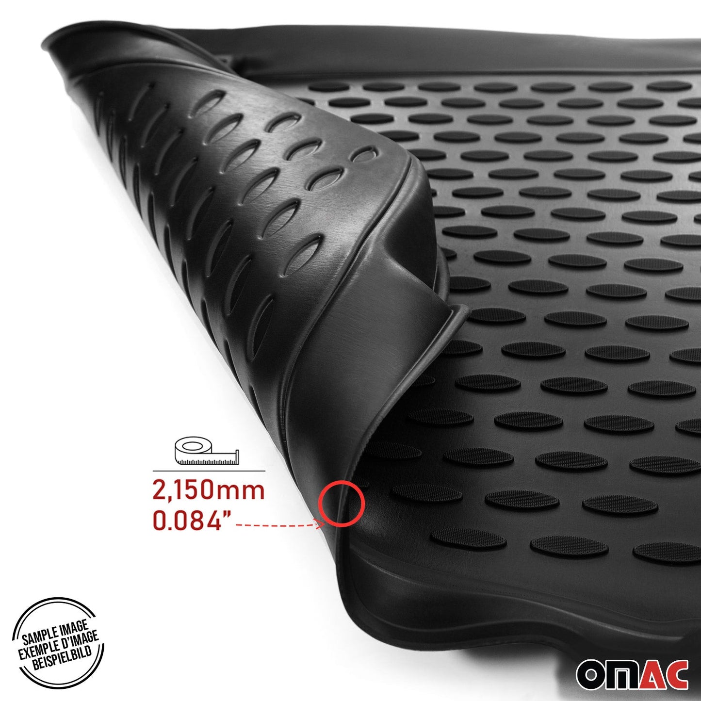 2017-2026 Jaguar F-Pace Floor Mats Liners Full Set All Weather Black