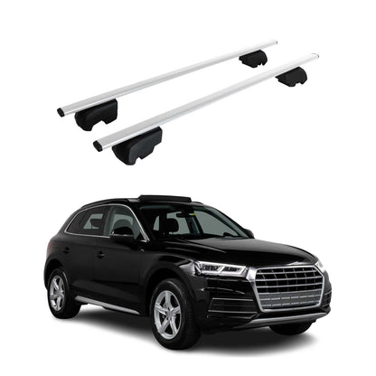 2018-2025 Audi Q5 SQ5 Roof Rack Cross Bars Black Luggage Carrier 2 Pcs