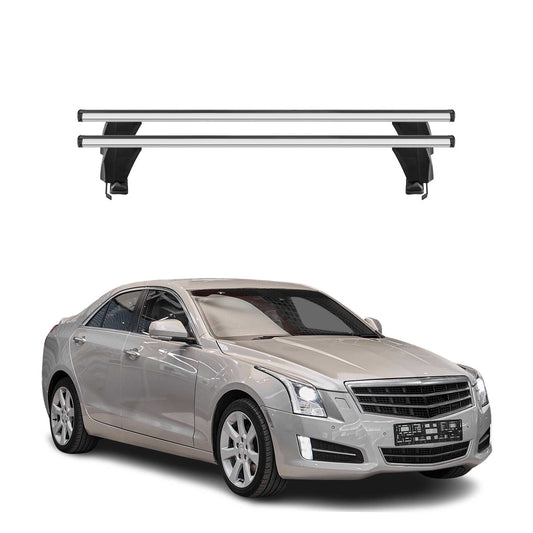 2013-2019 Cadillac ATS Sedan Roof Rack Cross Bars Silver