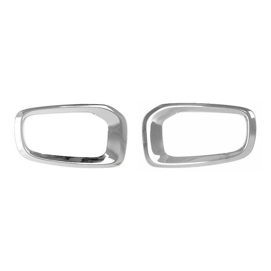 OMAC Fog Light Lamp Bezel Cover for Jeep Renegade 2015-2018 Steel Silver 2 Pcs 1708103