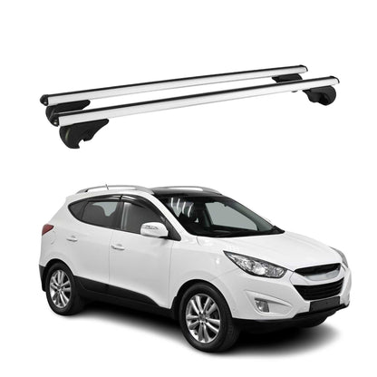 2010-2015 Hyundai Tucson Roof Rack Cross Bars Silver