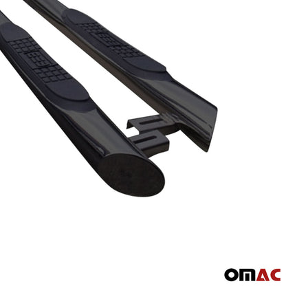 OMAC Steel Nerf Bars Side Step Running Boards fits Nissan Juke 2011-2017 Black 2x 5008996PB