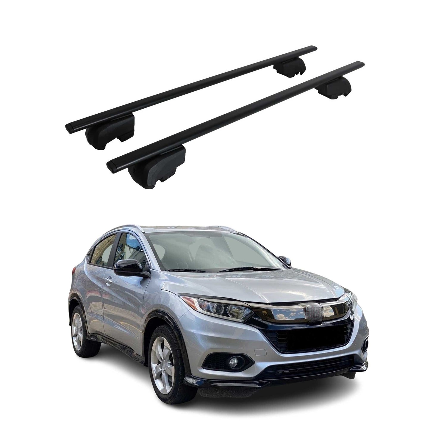 2016-2022 Honda HR-V Roof Rack Cross Bars Black