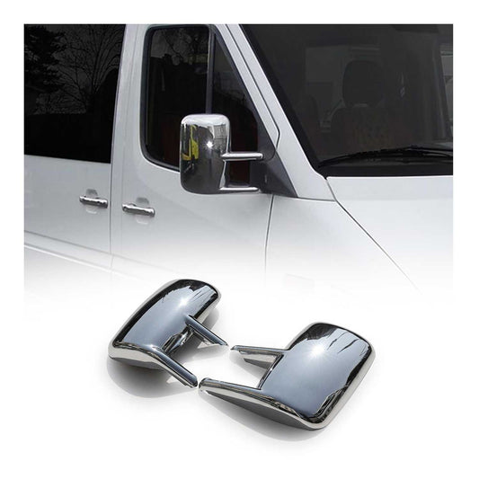 2003-2006 Dodge Sprinter Side Mirror Cover Caps Chrome Silver 2 Pcs
