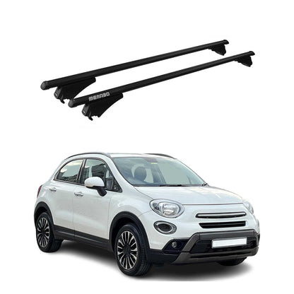 2016-2023 Fiat 500X Roof Rack Cross Bars Black