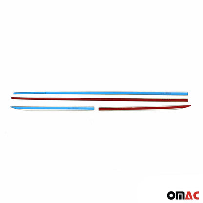 OMAC Side Door Molding Trim Skirt Garnish for Dodge Neon 2016-2020 Steel Dark 4 Pcs 2542131B