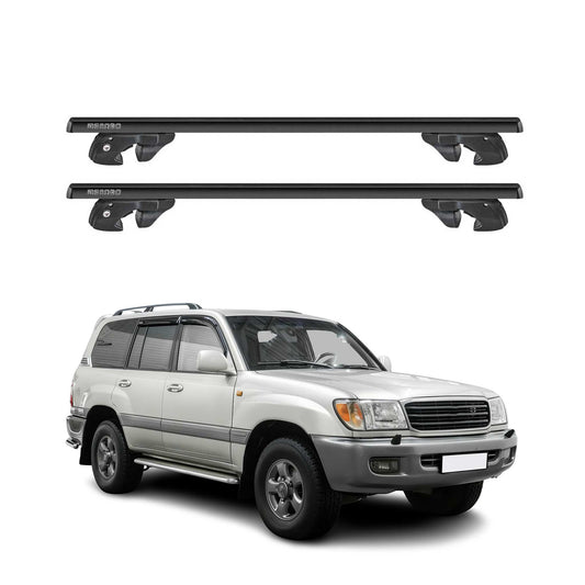 1998-2007 Toyota Land Cruiser Roof Rack Cross Bars Black