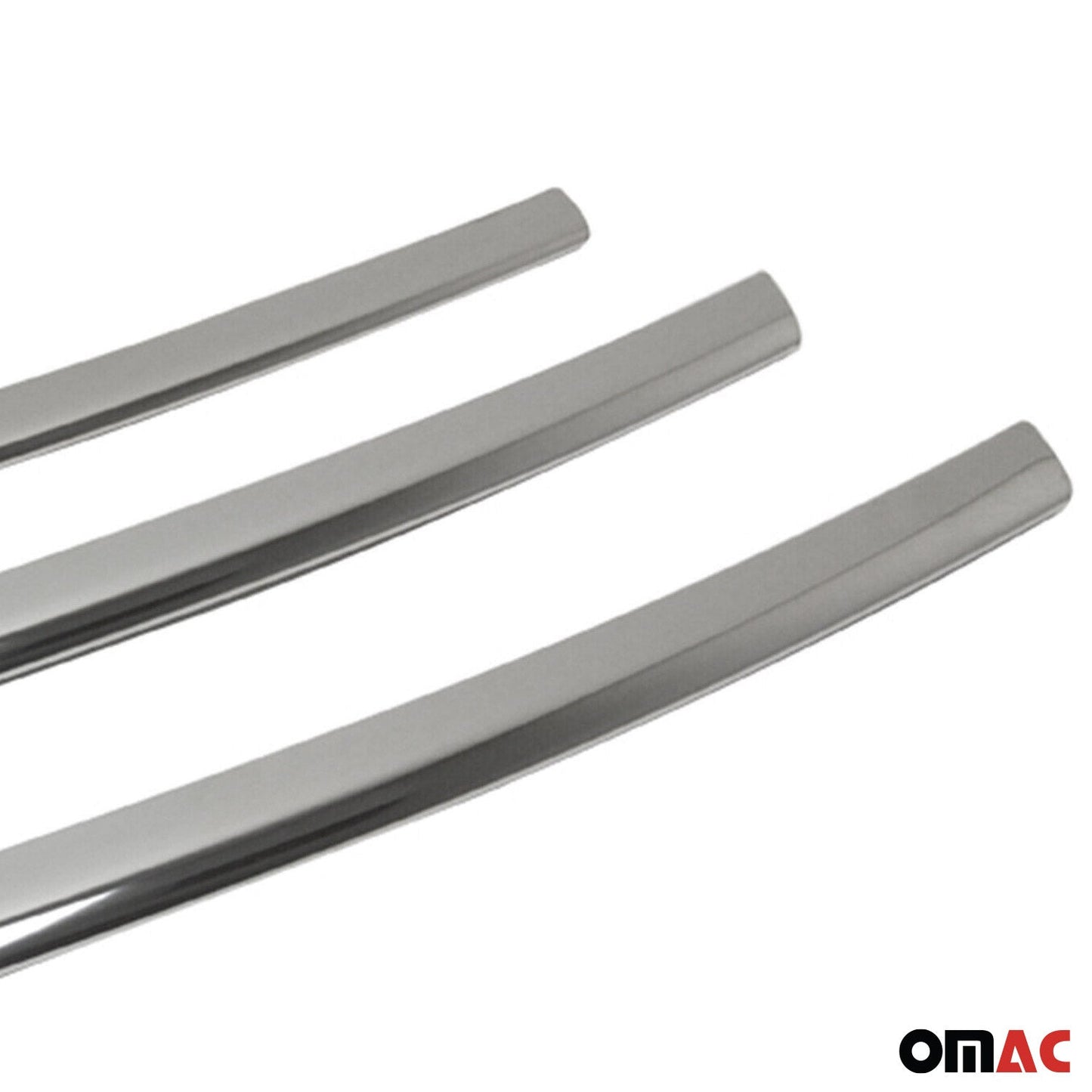 2012-2017 Hyundai Veloster Front Bumper Grill Trim Molding Stainless Steel Silver 3Pcs