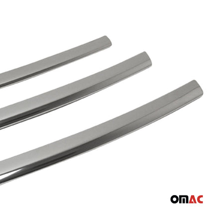 2012-2017 Hyundai Veloster Front Bumper Grill Trim Molding Stainless Steel Silver 3Pcs