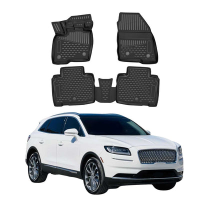 2019-2023 Lincoln Nautilus Floor Mats Liners Full Set All Weather Black
