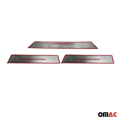 OMAC For Mercedes Metris 2016-2023 Chrome Door Sill Cover Scuff Plate S.Steel 3 Pcs 4733091N